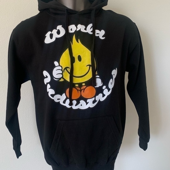 World INDUSTRIES SKATEBOARD FLAMEBOY BLACK HOODIE - Picture 1 of 3